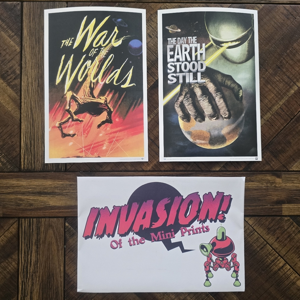 Invasion of the Mini Prints Art Set